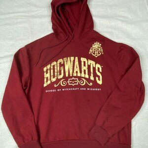 Hogwarts Hoodie Harry Potter 2XL Maroon Wizarding World School Crest Unisex